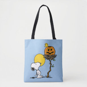 Bolso De Tela Snoopy & Woodstock Nest con Jack O' Lantern
