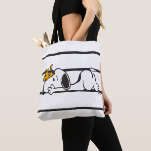 Bolso De Tela Snoopy & Woodstock Sonrisa risita risita