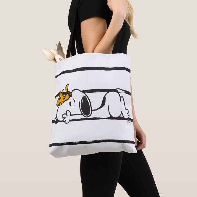 Bolso De Tela Snoopy & Woodstock | Sonrisa risita risita (Detalle)