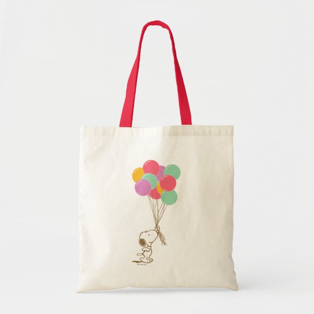 Bolso De Tela Snoopy y los globos (Frente)