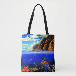 Bolso De Tela Snorkel en el rock negro