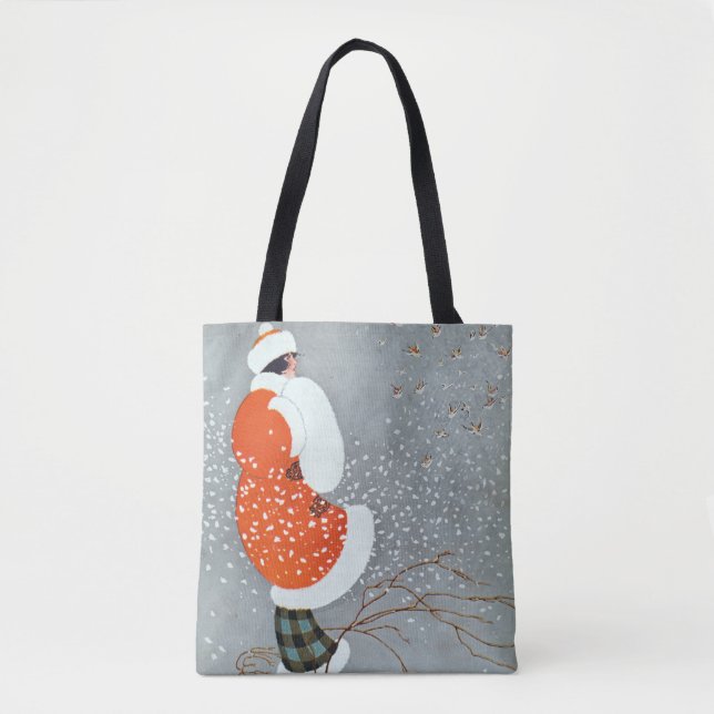 Bolso De Tela Snow Buntings - Will Hammell  (Anverso)