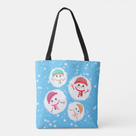 Bolso De Tela Snowball y Snowman