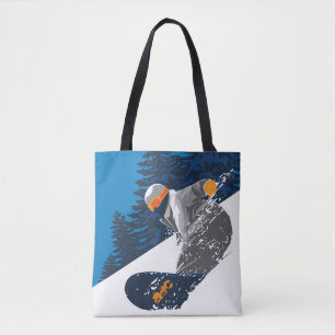 Bolso De Tela Snowboard, Mountain, deportes extremos