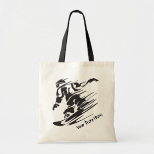 Bolso De Tela Snowboarder personalizado Snowboard Mountain