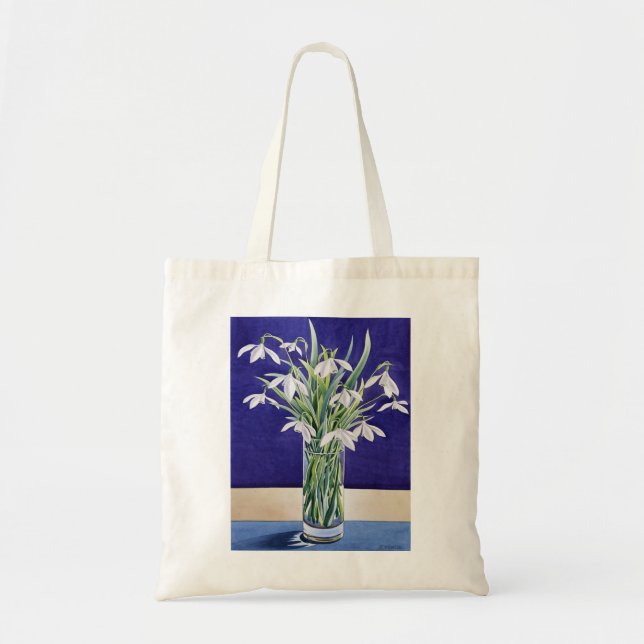 Bolso De Tela Snowdrops (Frente)