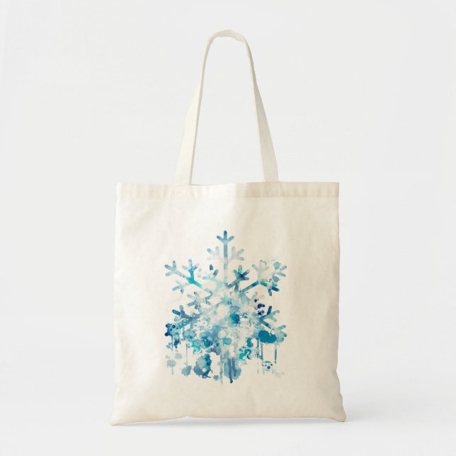 Bolso De Tela Snowflake, colección de Navidades (Frente)