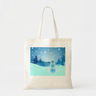 Bolso De Tela Snowman