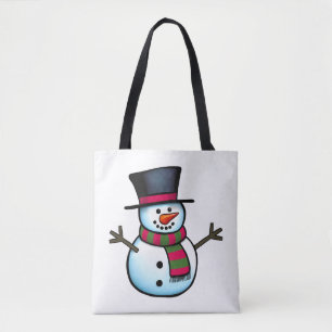 Bolso De Tela Snowman