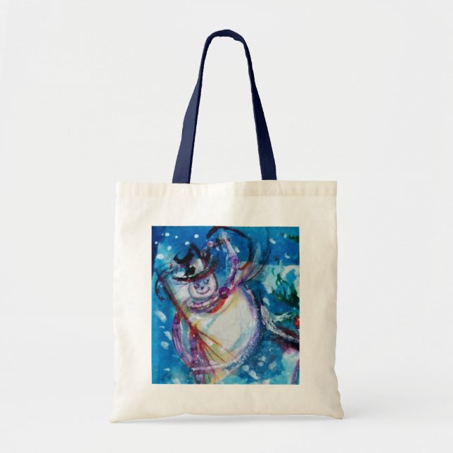 Bolso De Tela SNOWMAN CON OWL Winason (Frente)