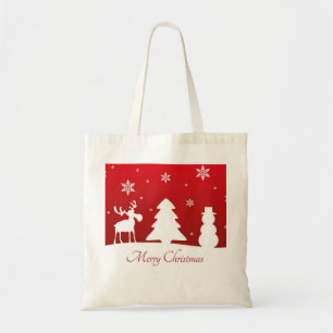 Bolso De Tela Snowman, reno de árbol de Navidad