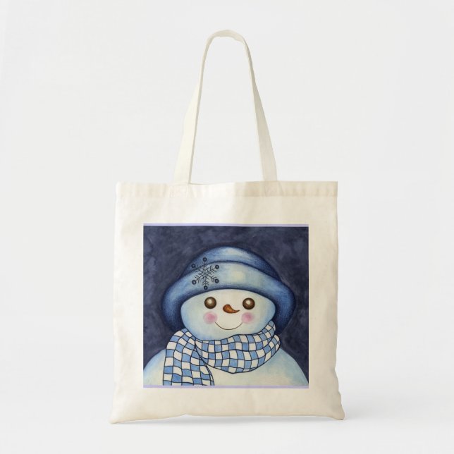 Bolso De Tela Snowman Tote Bag (Frente)