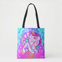 Snowowley Tiger Cute Neon Kidcore