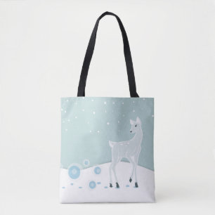 Bolso De Tela Snowy Deer