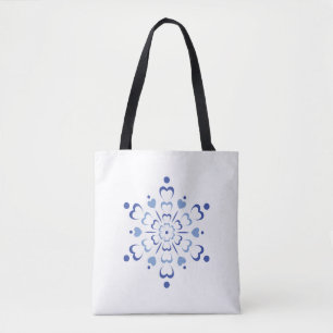 Bolso De Tela Snowy Heartburst