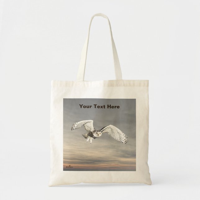 Bolso De Tela Snowy Owl (Frente)