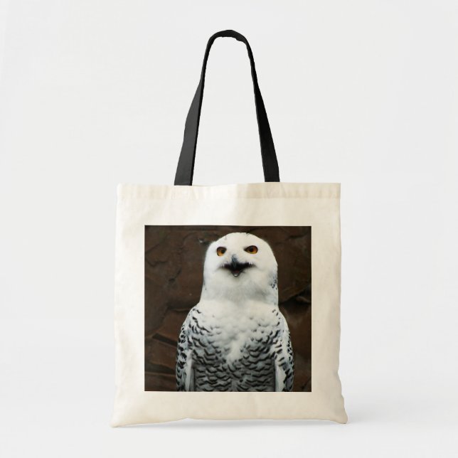 Bolso De Tela Snowy Owl Btm (Frente)