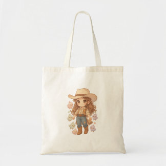 Bolso De Tela Snuggle Pup Kawaii cowboy bird girl