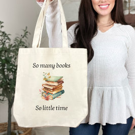 Bolso De Tela So many books, so little time tote bag