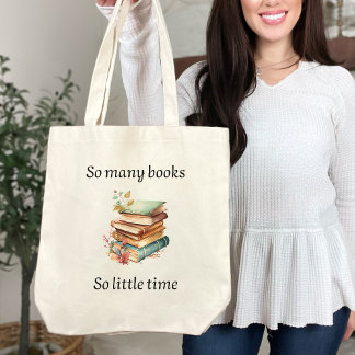 Bolso De Tela So many books, so little time tote bag
