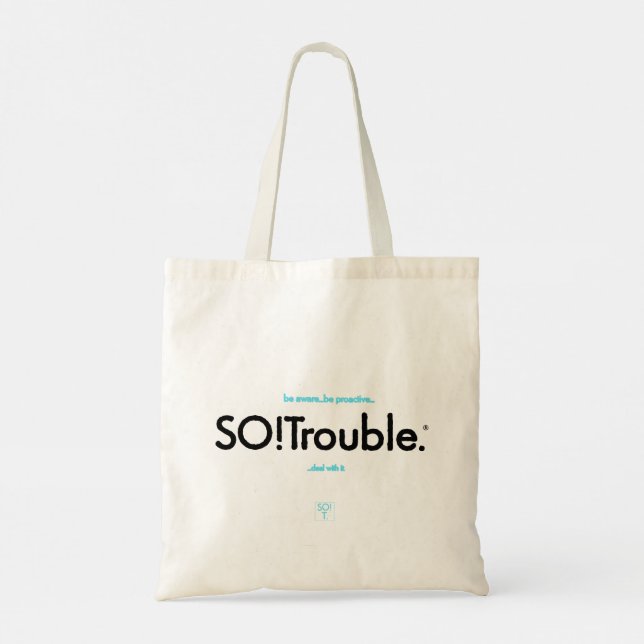 Bolso De Tela SO!Trouble. Logo Bag (Reverso)