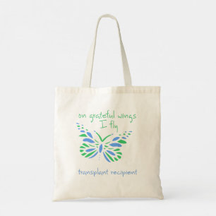 Bolso De Tela Sobre las Alas Graciosas Que Vuelo - Destinatario