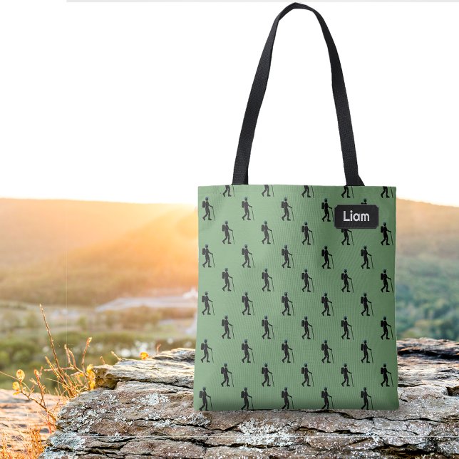 Bolso De Tela Sobre una caminata - Motif Rambler con nombre prop (Subido por el creador)