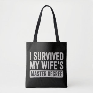 Bolso De Tela Sobreviví al regalo de graduación de la maestría d