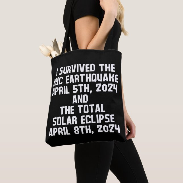 Bolso De Tela Sobreviví al terremoto de nyc y a la energía solar (Detalle)