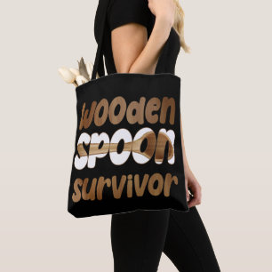 Bolso De Tela Sobreviviente de cuchara de madera divertida expre