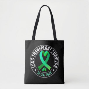 Bolso De Tela Sobreviviente de trasplante de pulmón Personalizad