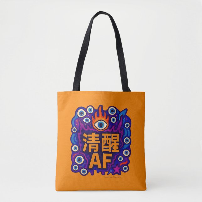 Bolso De Tela Sobrio AF - Chino - Tote (Anverso)