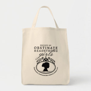 Bolso De Tela Sociedad Jane Austen de Chicas Obstinadas y Terca