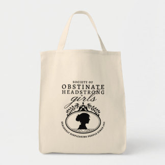 Bolso De Tela Sociedad Jane Austen de Chicas Obstinadas y Terca