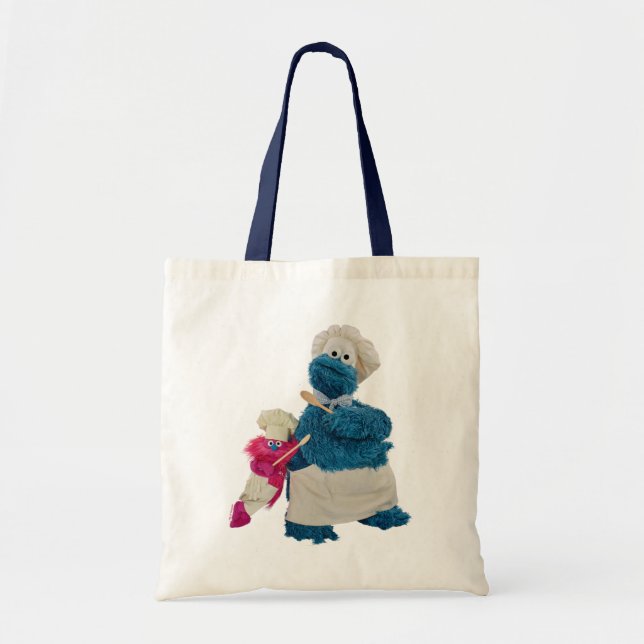 Bolso De Tela Socios de la comida rápida de Cookie Monster (Frente)
