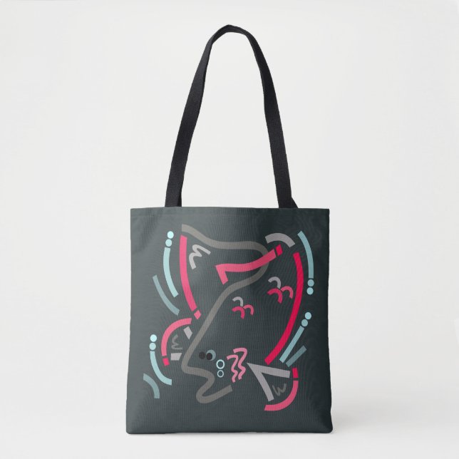 Bolso De Tela Sockeye Salmon Fish Moderno Art Tote Bag (Anverso)