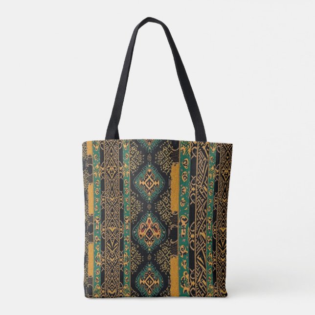 Bolso De Tela Sofisticada Elegancia Navideña con Alma  (Reverso)