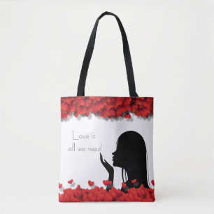 Bolso De Tela Sofisticada Silhouette Feminiana