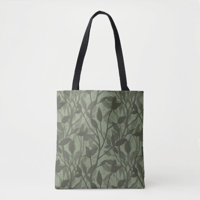 Bolso De Tela Soft Garden Mist Botanical Layers (Anverso)