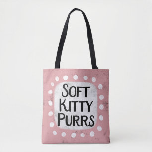 Bolso De Tela Soft Kitty Purrs Tote Bag