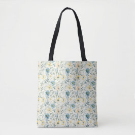 Bolso De Tela Soft Meadow Daisy Watercolor