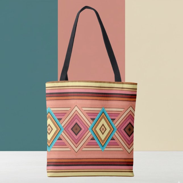 Bolso De Tela Soft Multi-Color Diamond & Stripe (Subido por el creador)