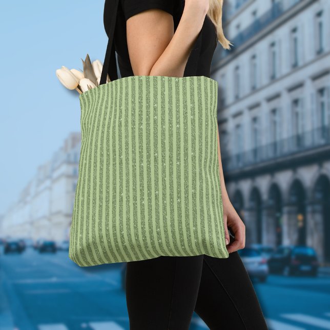 Bolso De Tela Soft Pistachio Glitter Style Minimal Pattern (Subido por el creador)