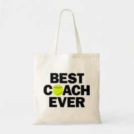 Bolso De Tela Softball Mejor entrenador de todos los deportes de