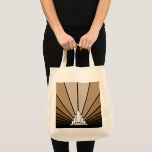 Bolso De Tela Sol Art Déco en bronceado