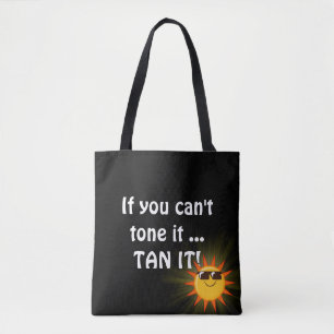 Bolso De Tela sol divertido con gafas de sol