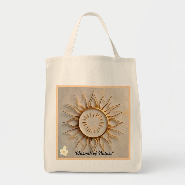 Bolso De Tela "Sol dorado" (Frente)