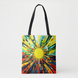 Bolso De Tela Sol en abstracto 910