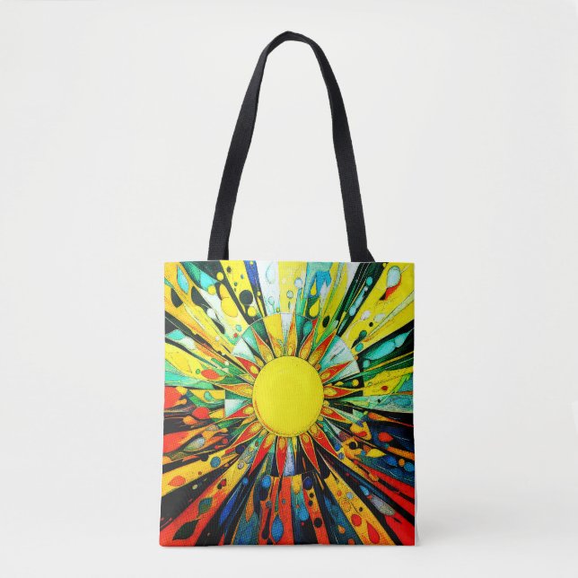 Bolso De Tela Sol en abstracto 910 (Anverso)