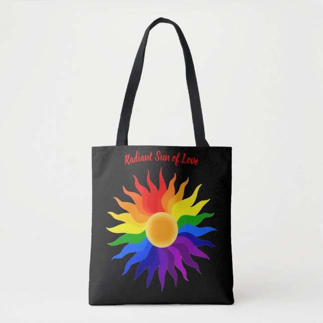 Bolso De Tela Sol Radiante – Arte Orgullo (Anverso)
